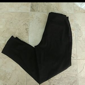 Avenue straight leg black stretch pants